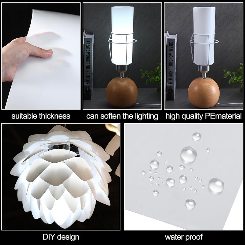 Pushglossy 1 قطعة من لوح بلاستيكي من البولي إيثيلين الشفاف المرن مقاس 48 × 24 × 1/30 بوصة، لوح استنسل بلاستيكي شفاف من البولي إيثيلين لمواد الحرف اليدوية DIY، الصور الظلية، مواد القوالب - Image 4