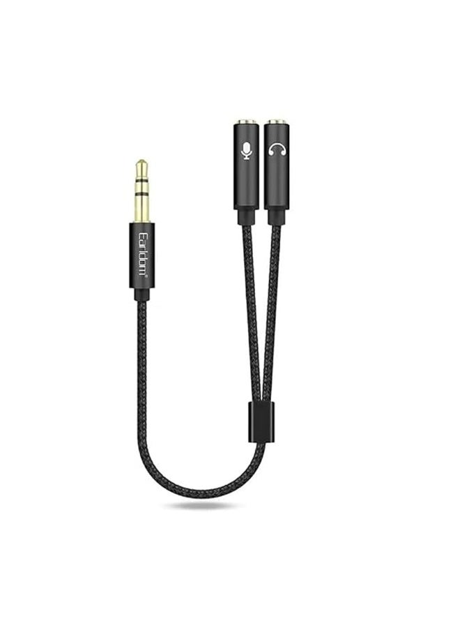 Earldom 3.5mm Mic Earphone Splitter Cable ET-AUX202 - Image 1