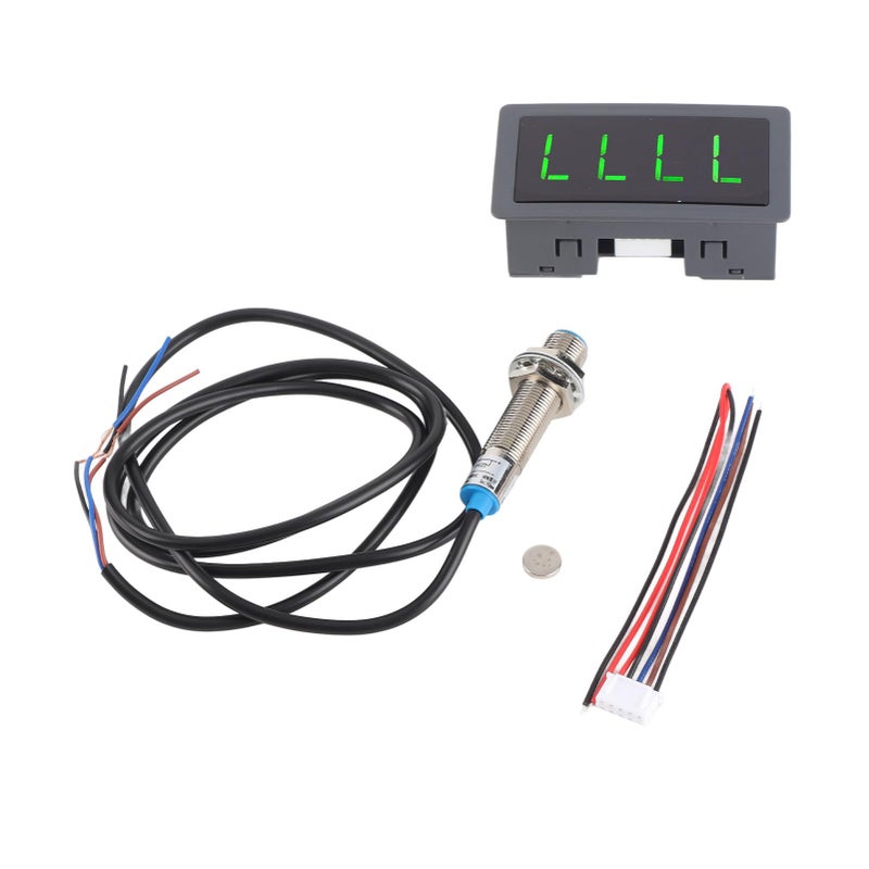 Digital Tachometer 4 Digit Green Display NPN Hall Sensor 10 9999rpm Speedometer For Car Motorcycle - Image 4