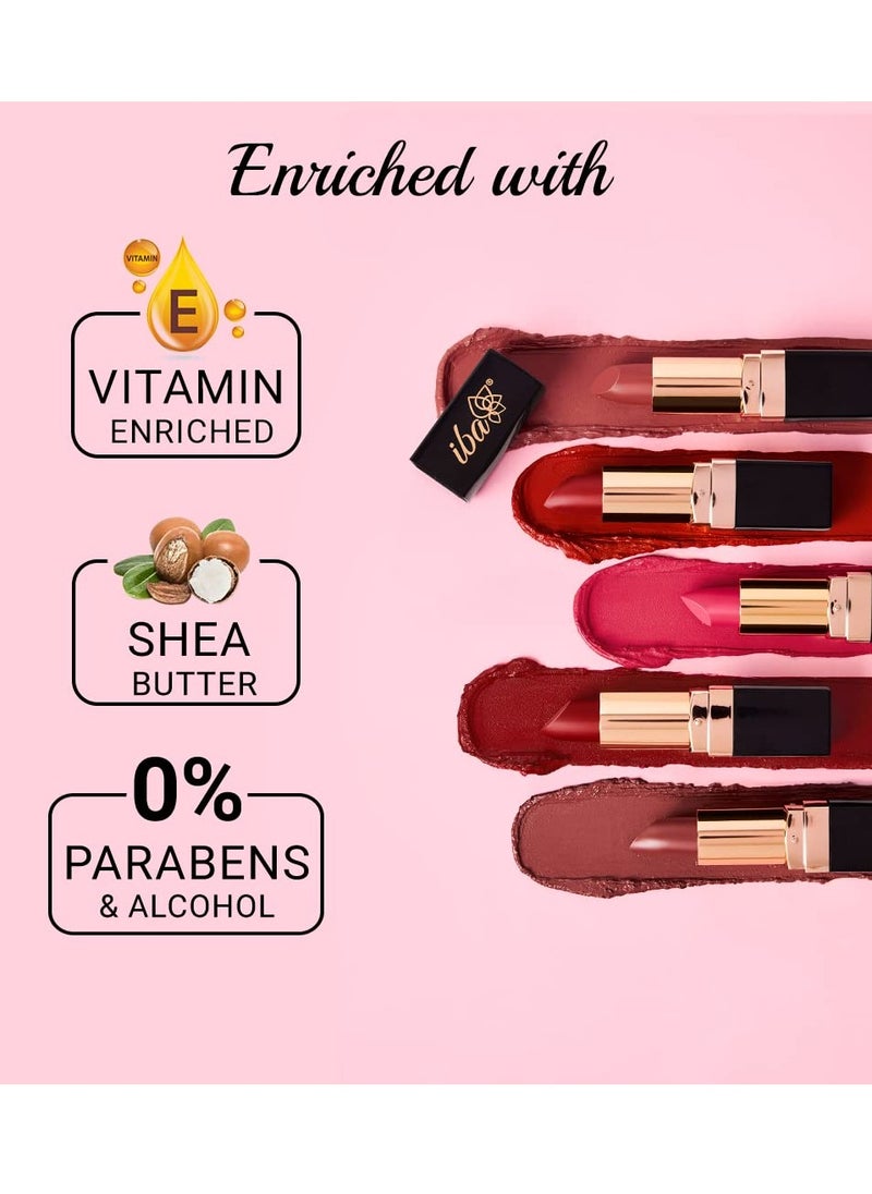 Iba Iba Long Stay Matte Lipstick Shade M14 Pink Pop 4g  - Image 4