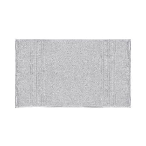 Mosobam Luxury Turkish Bath Mat 20X34 Light Grey Gray 1000 GSM Bamboo Viscose  Aegean Turkish Combed Cotton