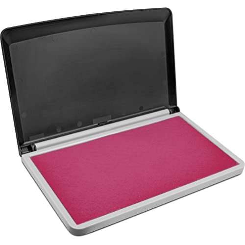 MaxMark Large Premium Pink Ink Stamp Pad - 3.5" x 6.25" - Quality Felt Pad - Image 2