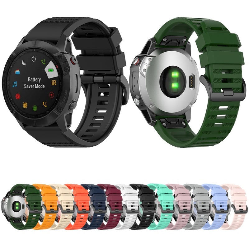 S-TOP For Garmin Fenix 7 Pro 47mm Sports Silicone Watch Band(Light Blue) - Image 2