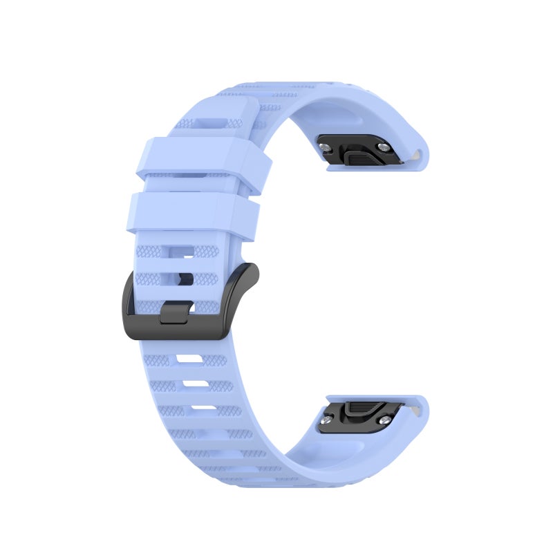 S-TOP For Garmin Fenix 7 Pro 47mm Sports Silicone Watch Band(Light Blue) - Image 1