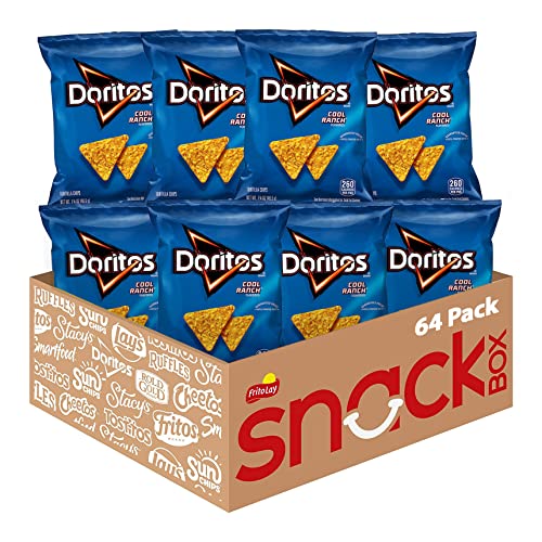 Doritos Flavored Tortilla Chips Cool Ranch 175 Ounce Pack of 64 - Image 1