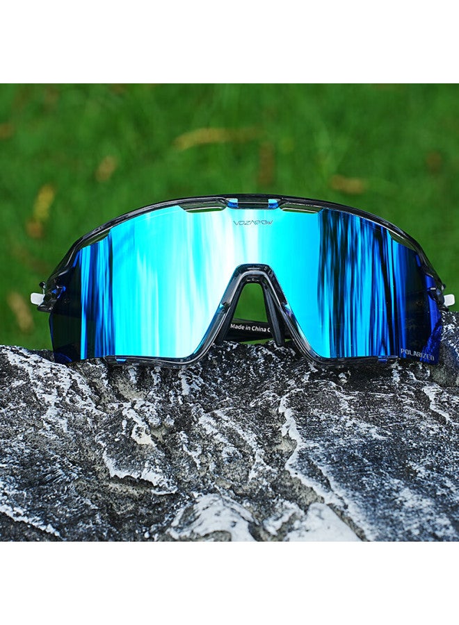 Vozapow Hiking Sungl, Polarized Colorful Goggles, Anti-sand And Insect Protection, Cycling Sungl For Men And Women, Myopia-friendly, For Fishing - Image 1