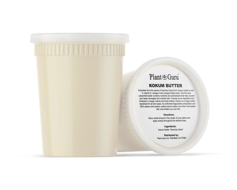Plant Guru Raw Kokum Butter 32 oz. / 2 lbs. 100% Pure Natural Cold Pressed - Great for Skin, Body and Hair Moisturizer, DIY Creams, Balms, Lotions and Soap Making. - Image 3