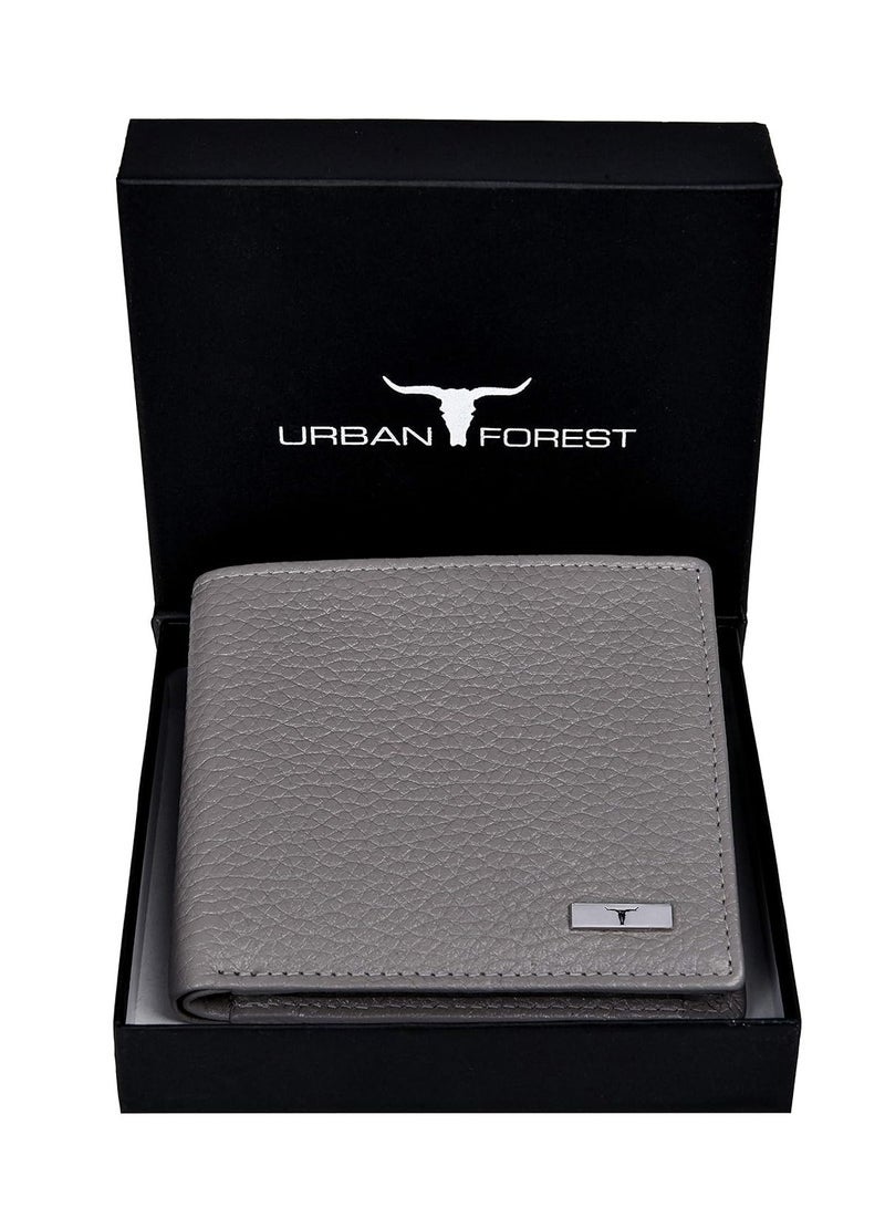 URBAN FOREST Cooper Light Grey Leather Wallet for Men - Image 2