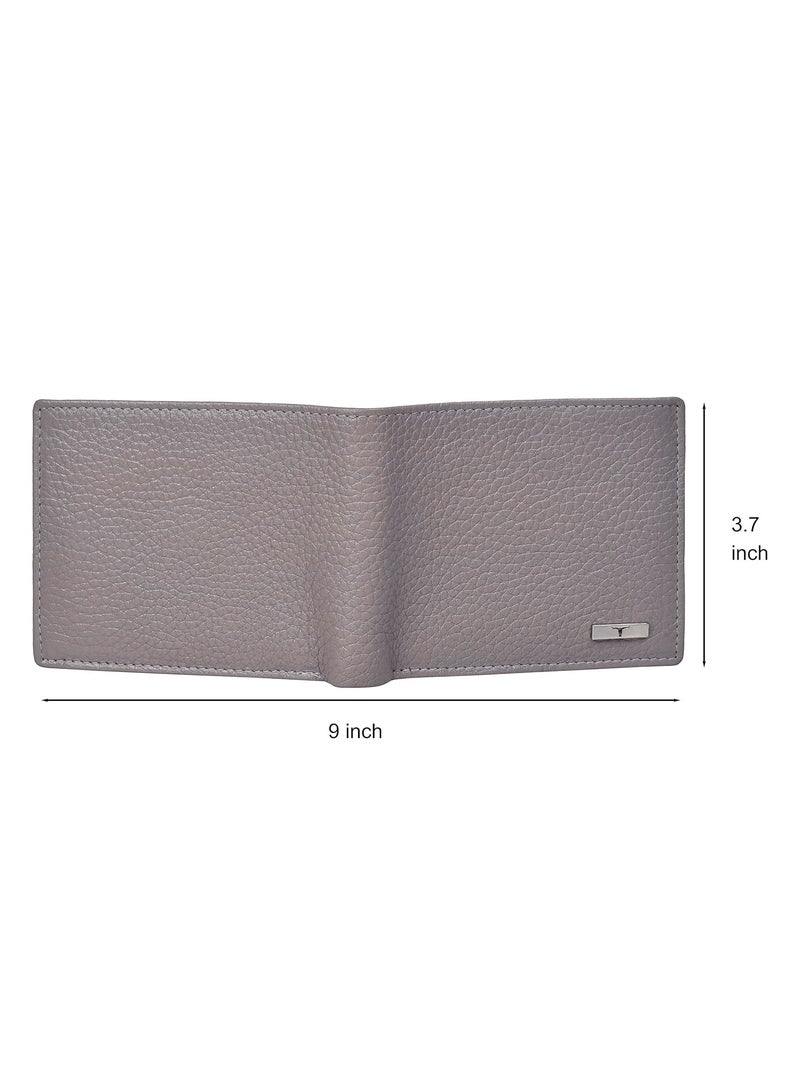 URBAN FOREST Cooper Light Grey Leather Wallet for Men - Image 5