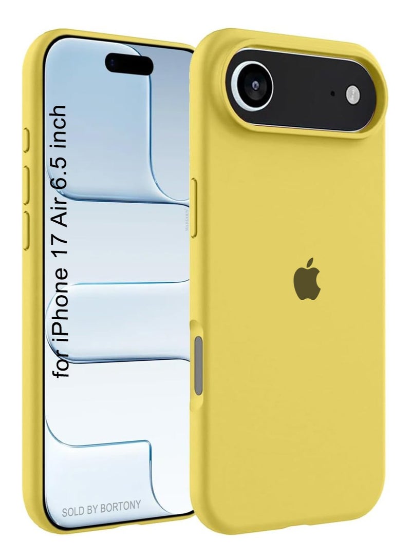 حافظة هاتف iPhone 17 Air من السيليكون الناعم السائل لهاتف iPhone 17 Air مع بطانة داخلية من الألياف الدقيقة حافظة هاتف واقية مضادة للصدمات لهاتف iPhone 17 Air 6.5 بوصة - Image 1