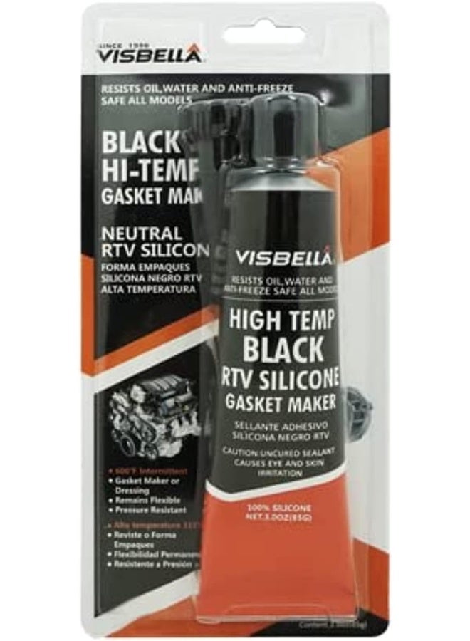 Visbella Silicone Oven Glass Door Gasket Seal High Temperature Heat Resistant From 80ºf To 600ºf (Black)  - Image 2