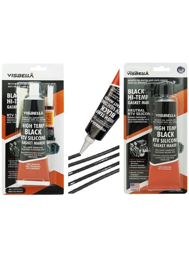 Visbella Silicone Oven Glass Door Gasket Seal High Temperature Heat Resistant From 80ºf To 600ºf (Black)  - Image 5