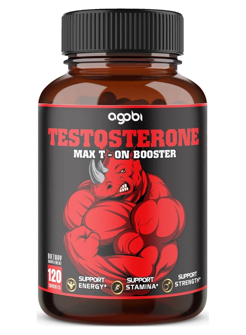agobi Max T-ON Booster 14000mg - 120 Vegan Capsules (2 Months supply)  - Image 1