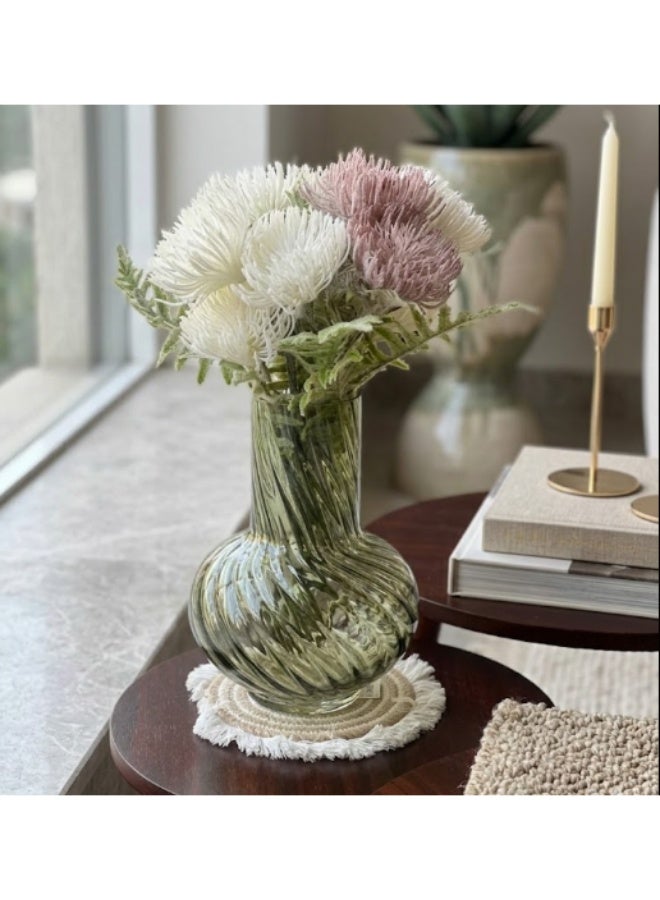 Twist Olive Decorative Vase – Nature-Inspired Spiral Design Elegant Modern Home Décor Vase