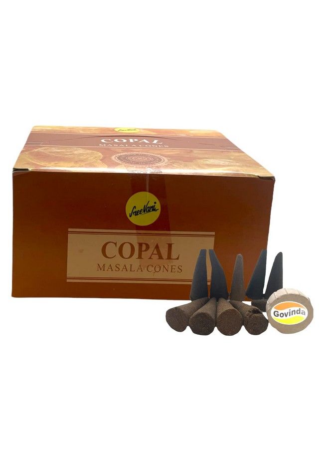 Govinda Sreevani Natural Masala Incense Cones And Holder Bundle 120 Cones Total Copal - Image 5