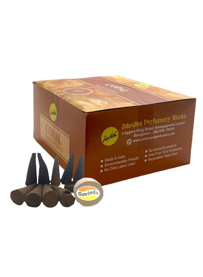 Govinda Sreevani Natural Masala Incense Cones And Holder Bundle 120 Cones Total Copal - Image 3