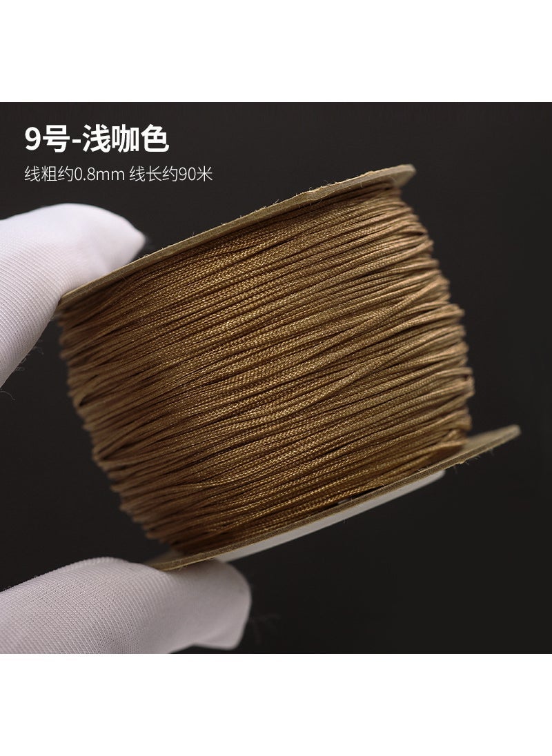 Jade Line 0.8mm Jewelry DIY Weaving Cord light brown No. 9/one