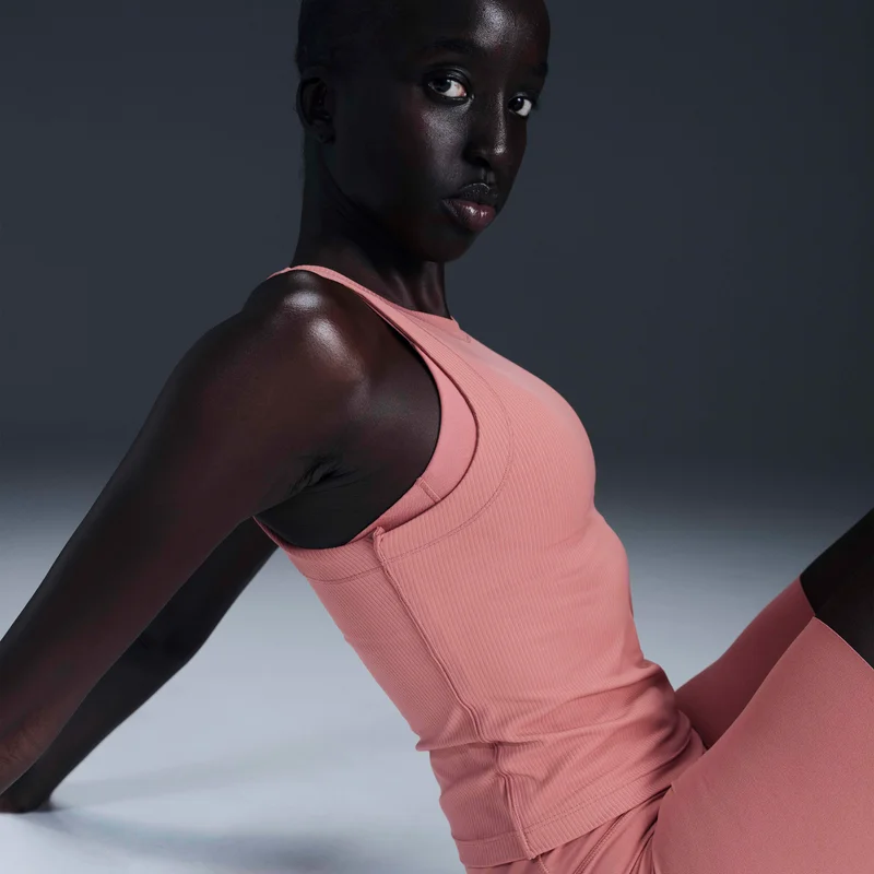 Nike Peach Women's Zenvy Dri-FIT Yoga Tank Top for Women | Best Price UAE