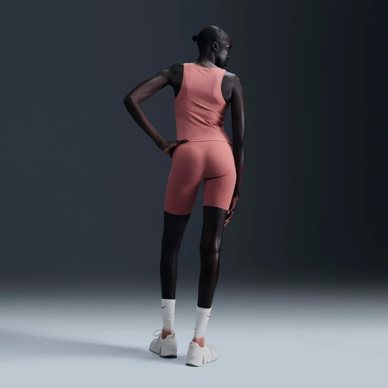 Nike Peach Women's Zenvy Dri-FIT Yoga Tank Top for Women | Best Price UAE