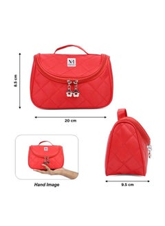 NFI essentials Makeup Pouch For Women Stylish Pouch For Makeup Accessories Travel Organiser Cosmetic Pouches Make Up Pouch For Girls Makeup Bag Vanity Bag  - Image 5