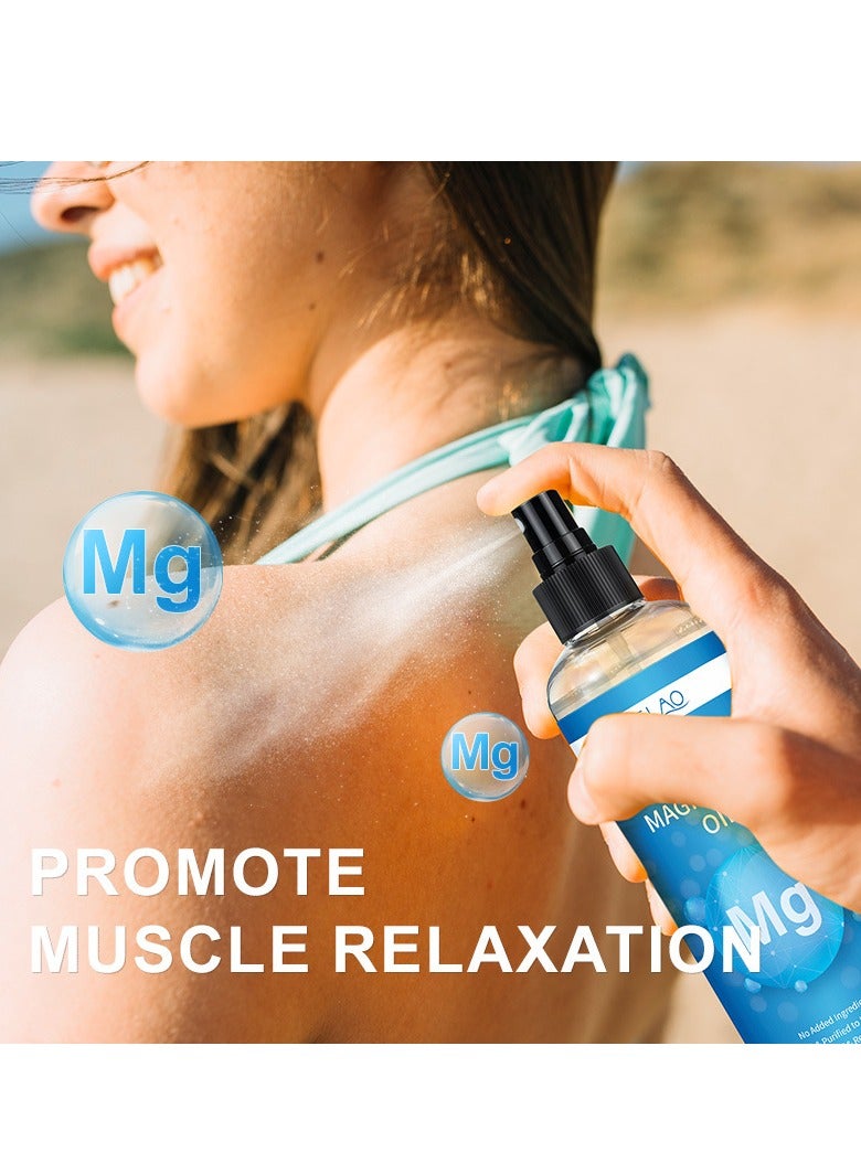 ميلاو زيت المغنيسيوم النقي بدون مكونات مضافة تم اختباره وتنقيته وفقًا لمعايير USP للتخفيف والاسترخاء، زيت المغنيسيوم، رذاذ ليلي، يقلل من الانزعاج ويعزز الصحة 300 مل - Image 5