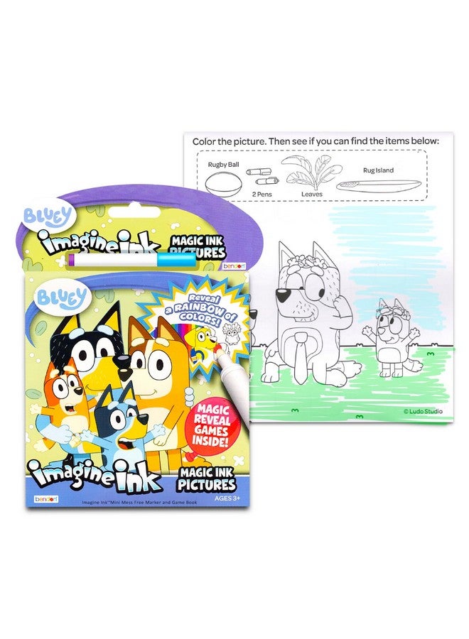 Bendon 12 Mess Free Coloring Books with Mini No Mess Markers - Imagine Ink Coloring Activity Bundle for Toddlers, Kids Ages 3 4 5 6 (72 Messless Coloring Pages with Mickey, Bluey, Peppa Pig) - Image 5