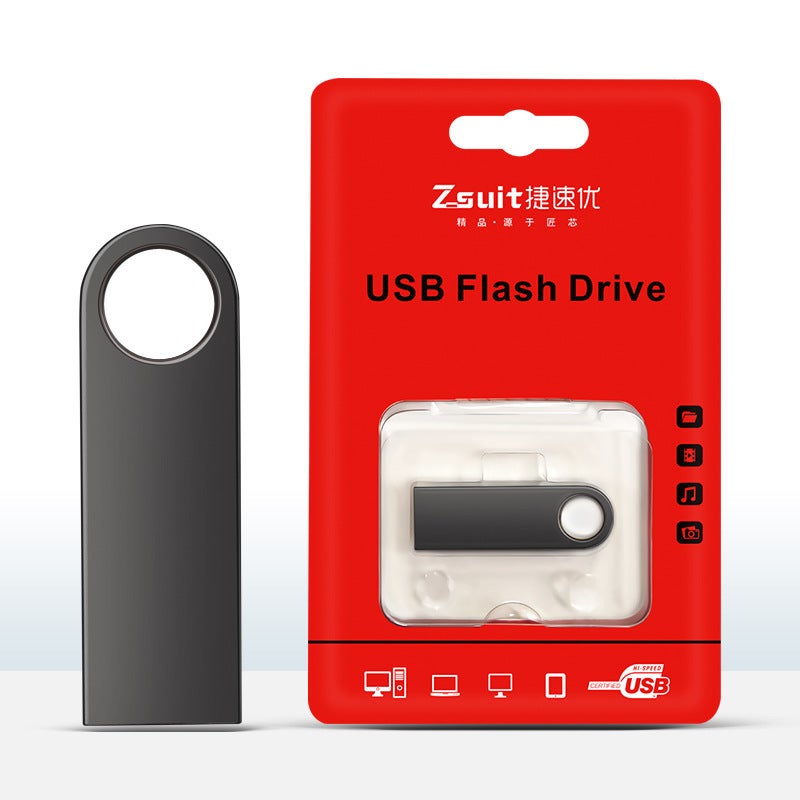 64GB Custom Logo Metal USB Flash Drives Gold - Image 3