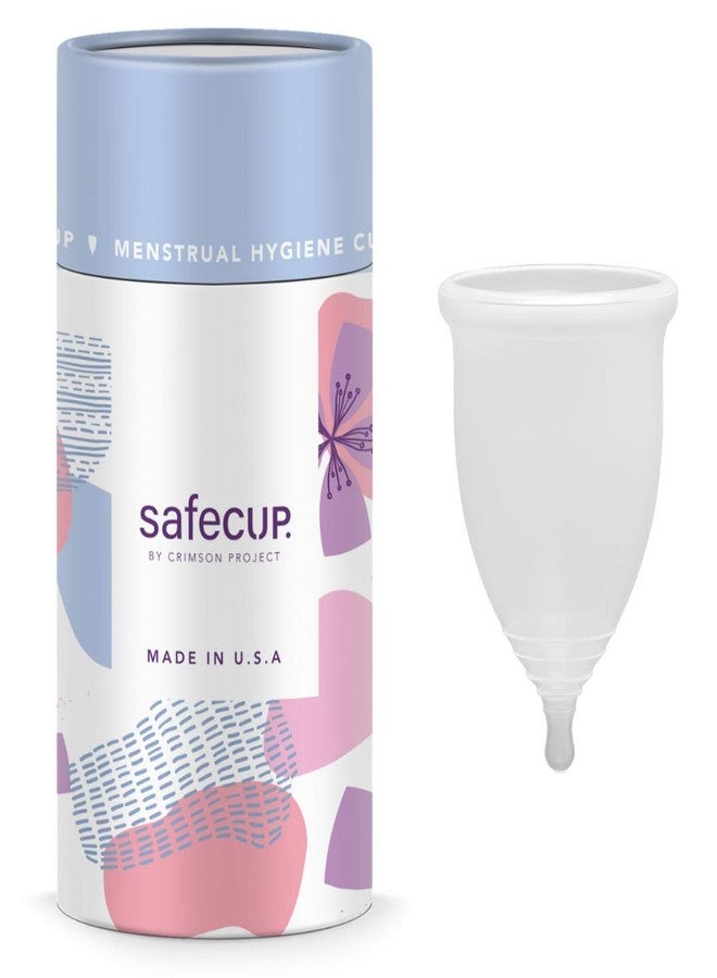 SAFECUP USA - Reusable Menstrual Cup For Women, 100% Medical Grade Silicone, Pops Open, No leakage, US FDA Registered - Medium - Image 1