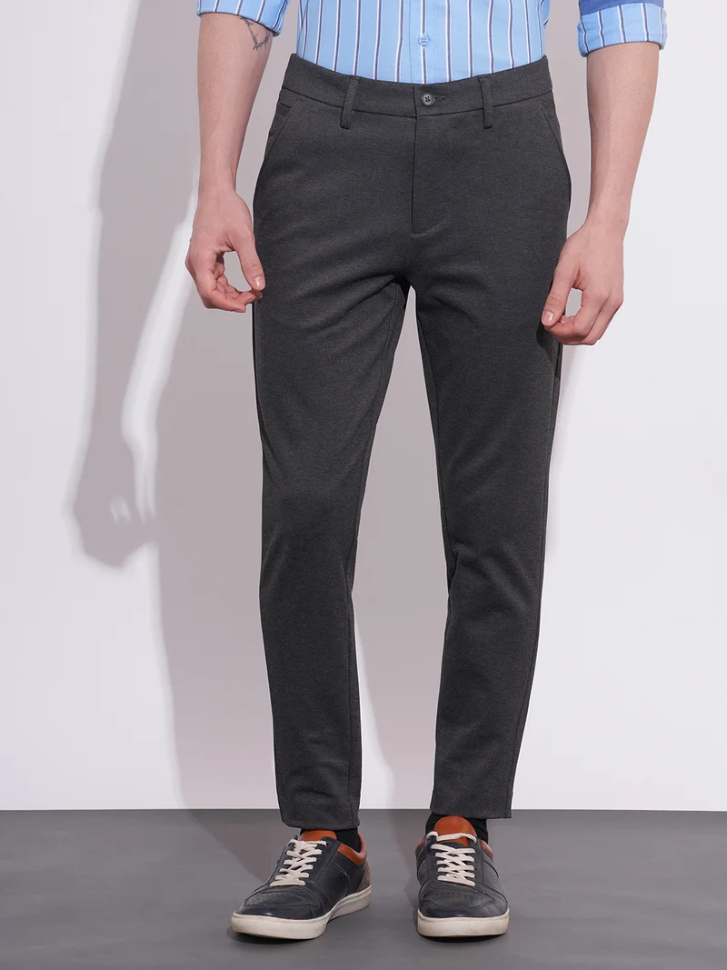 Being Human Men Slim Fit Mid-Rise Plain Chinos Trousers