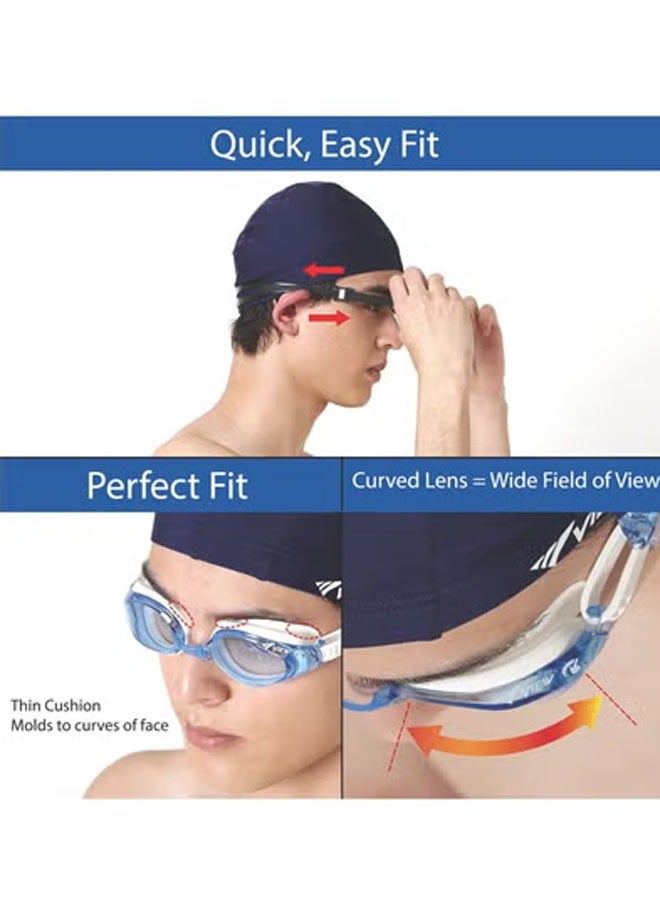 Bukela Unisex Adult Swimming Goggles With Wide Viewing Angles, Anti-fog and Leak-proof. - Image 3