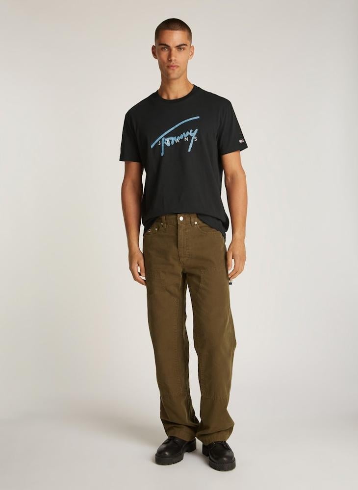 TOMMY JEANS Logo Print  Crew Neck T-Shirt  - Image 4