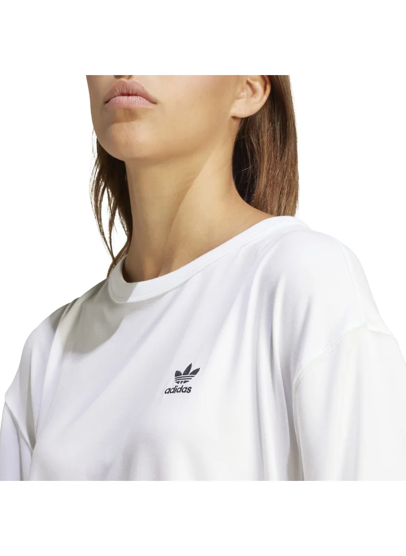 اديداس adidas TREFOIL TEE OS White Originals Women T-SHIRTS