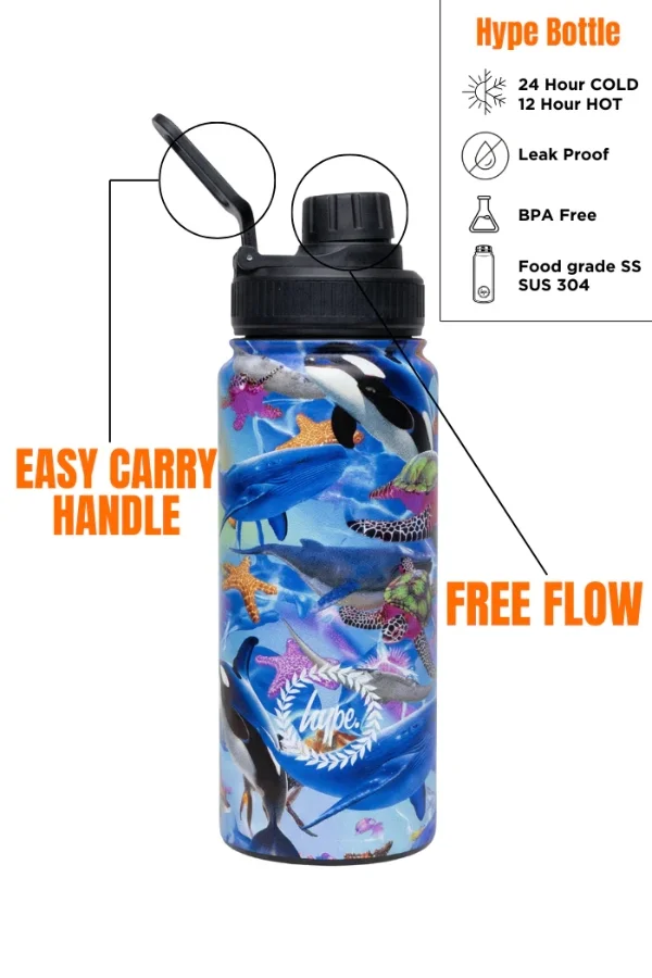 Hype Insulated Bottle - 600ml Sea Life