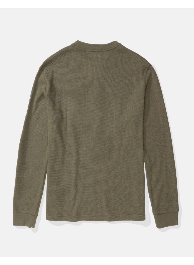 American Eagle Logo Graphic Thermal T-Shirt - Image 2
