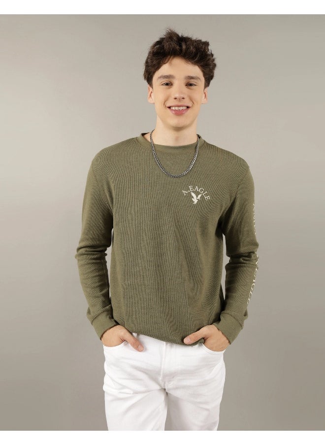 American Eagle Logo Graphic Thermal T-Shirt  - Image 1