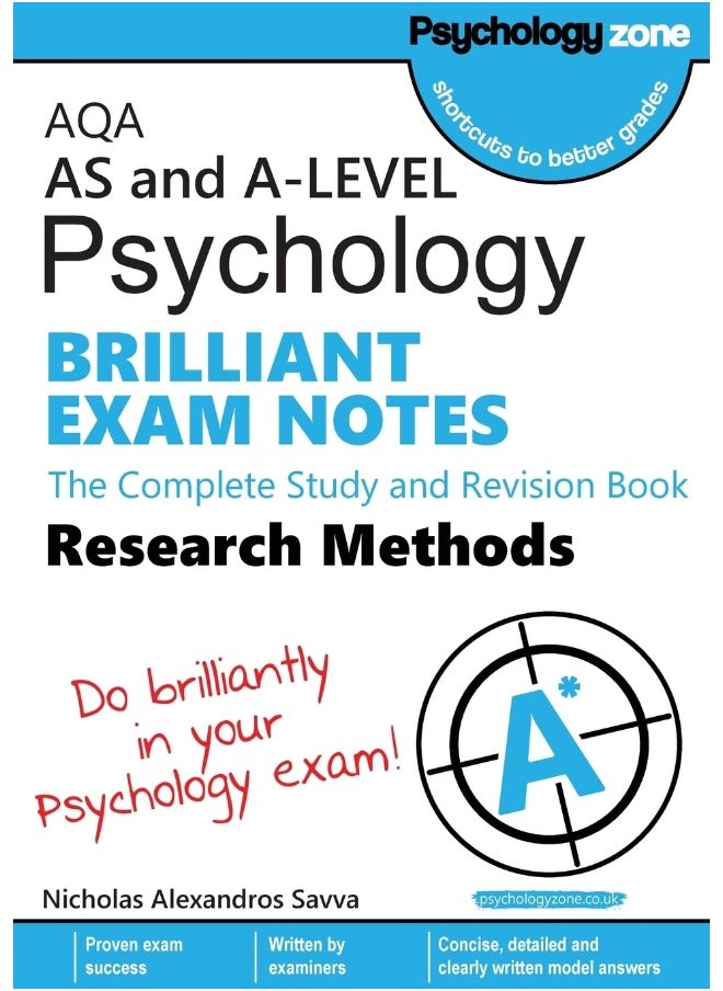 null - AQA Psychology BRILLIANT EXAM NOTES: Research Methods: AS and A: The Complete Study and Revision Book-level: Research Methods: AS and A-level - Image 1
