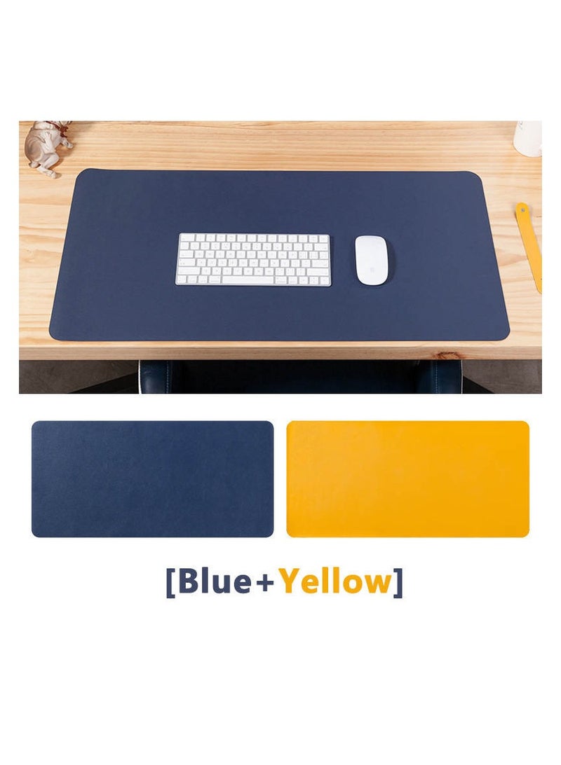 Large Desk Pad, Non Slip Pu Leather Mouse Pad Waterproof Protector, Dual Side Use Writing Mat For Office Home, 80Cm X 40Cm Gamming mouse pad, water profe,two in one color, - Image 2