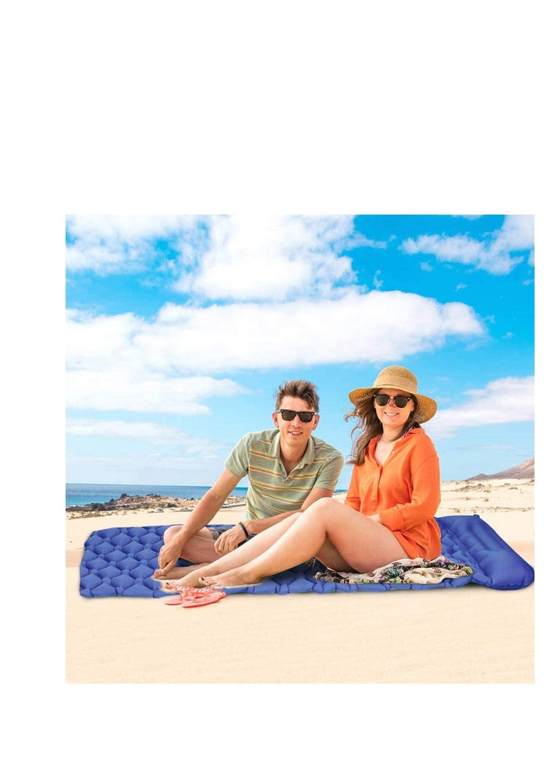 SYOSI - Inflatable Sleeping Mat Pad, Ultralight Camping Mattress with Pillow, Waterproof Leak proof Inflating Single Bed, Portable Air Pad Mat for Backpacking,Camping,Travel - Image 1
