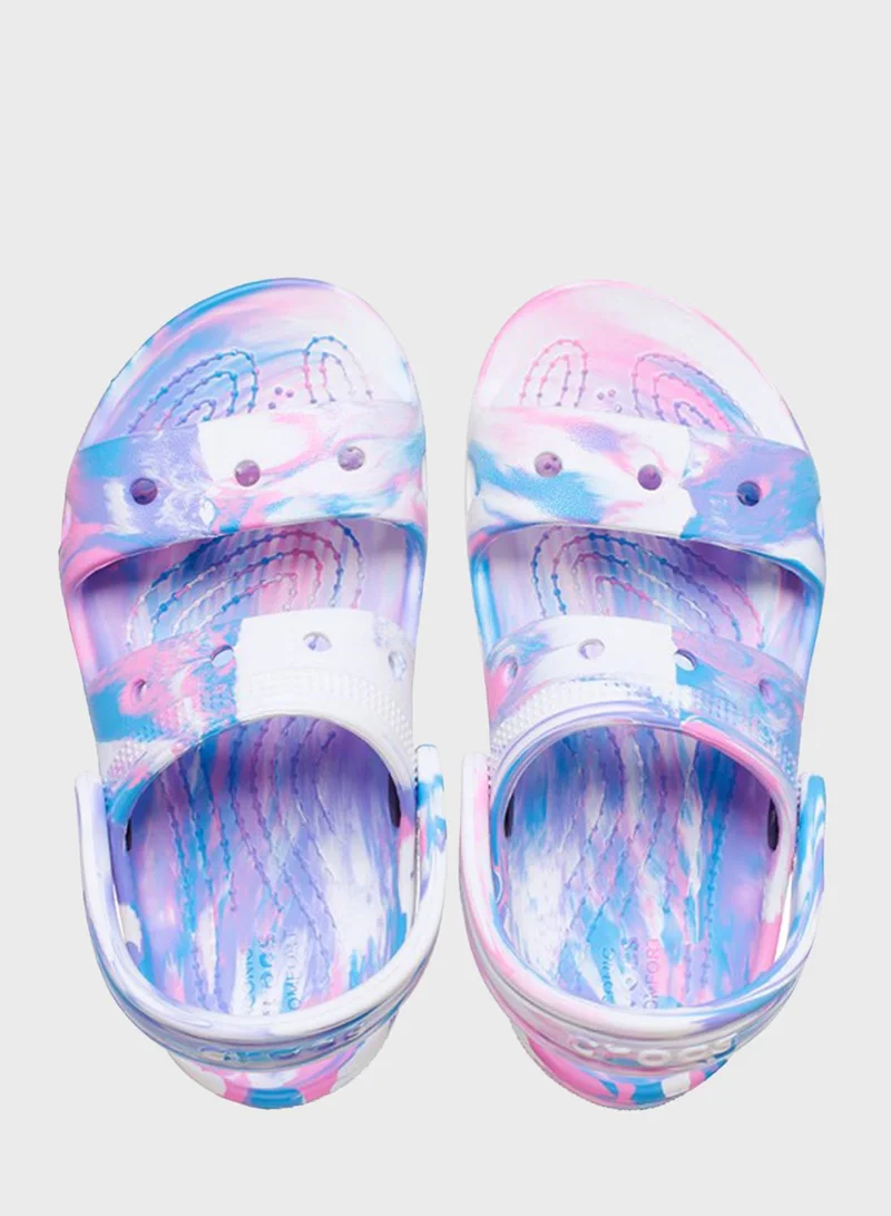 crocs Kids Classic Crocs Marbled Sandals