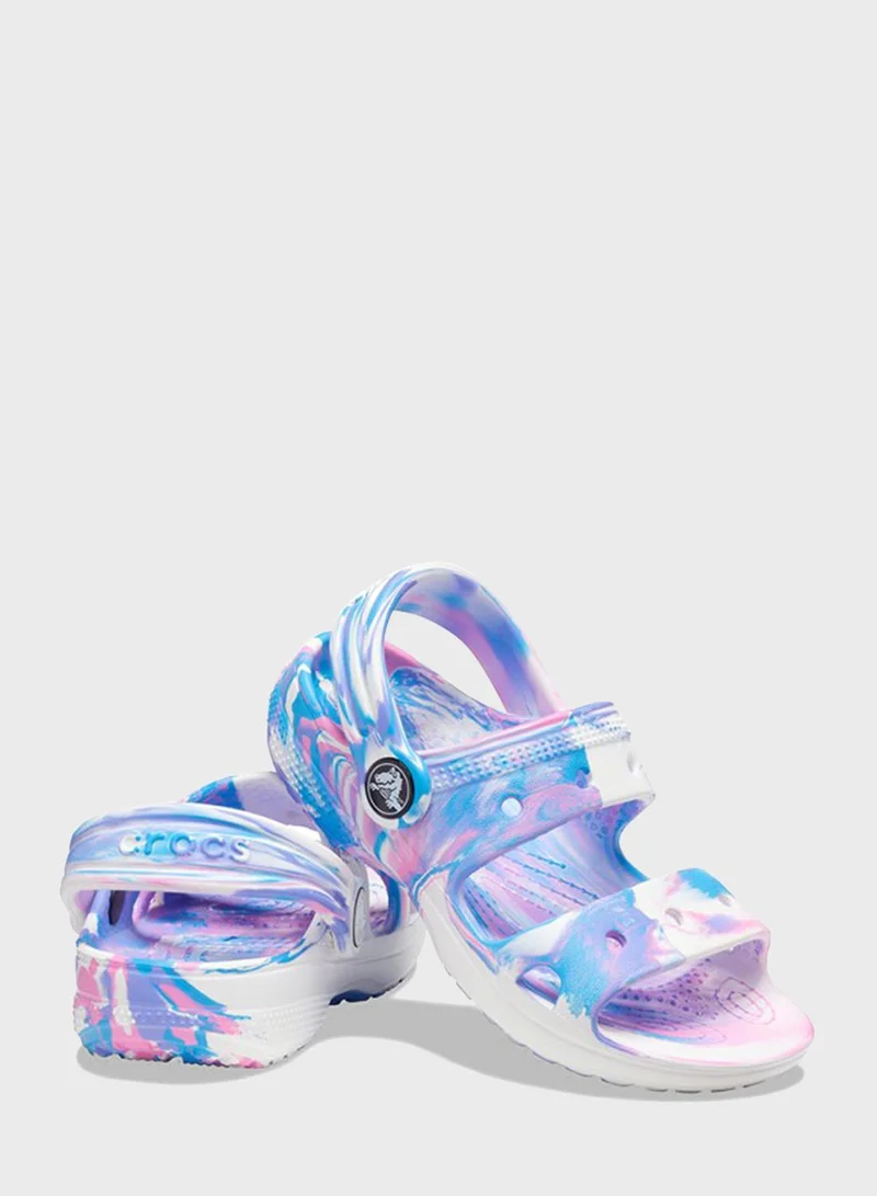 crocs Kids Classic Crocs Marbled Sandals