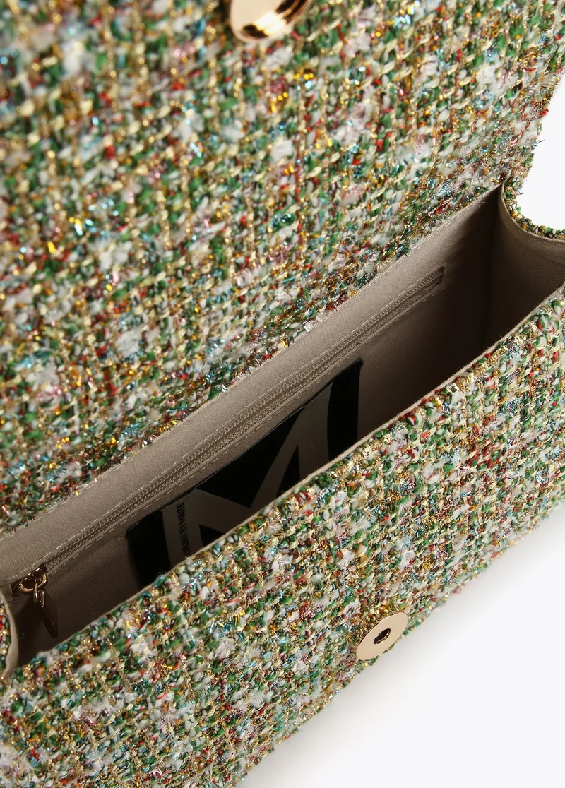 Lola Casademunt Tweed crossbody flap bag