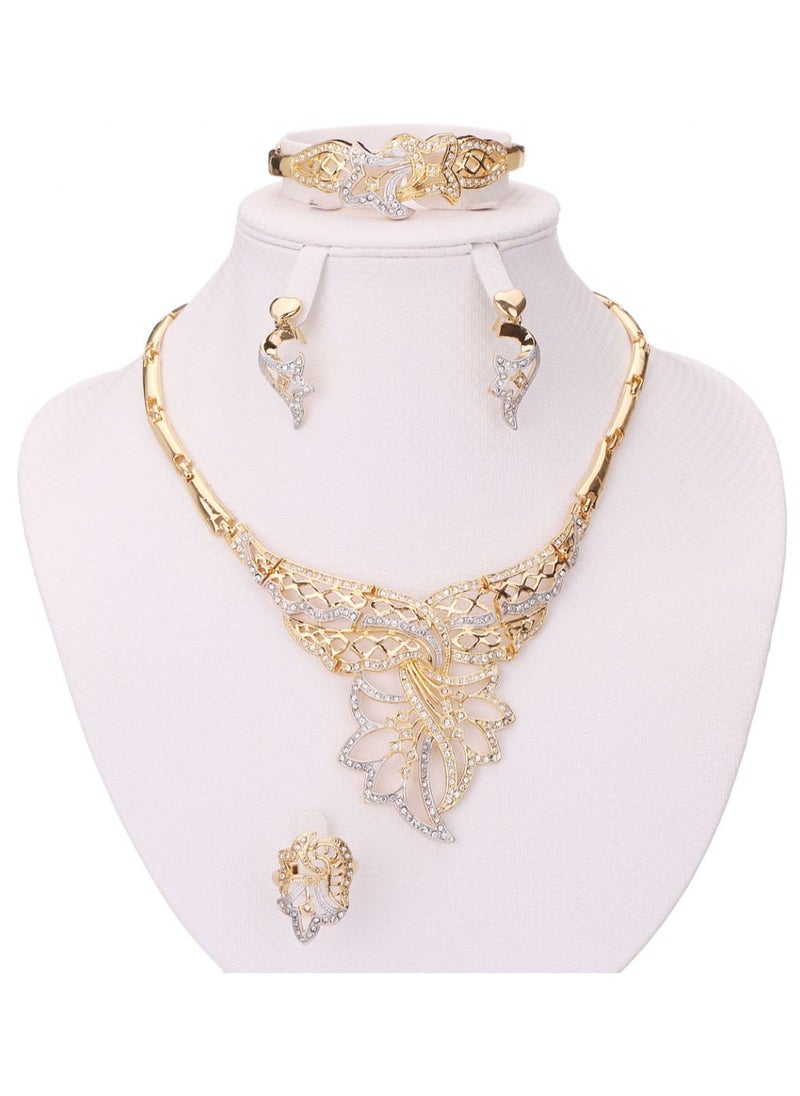 QiaoKai 4-piece women's jewelry set 