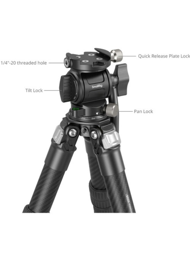SmallRig Heavy Duty Carbon Fiber Tabletop Tripod Kit 5025 - Image 5
