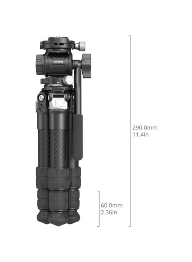 SmallRig Heavy Duty Carbon Fiber Tabletop Tripod Kit 5025 - Image 2