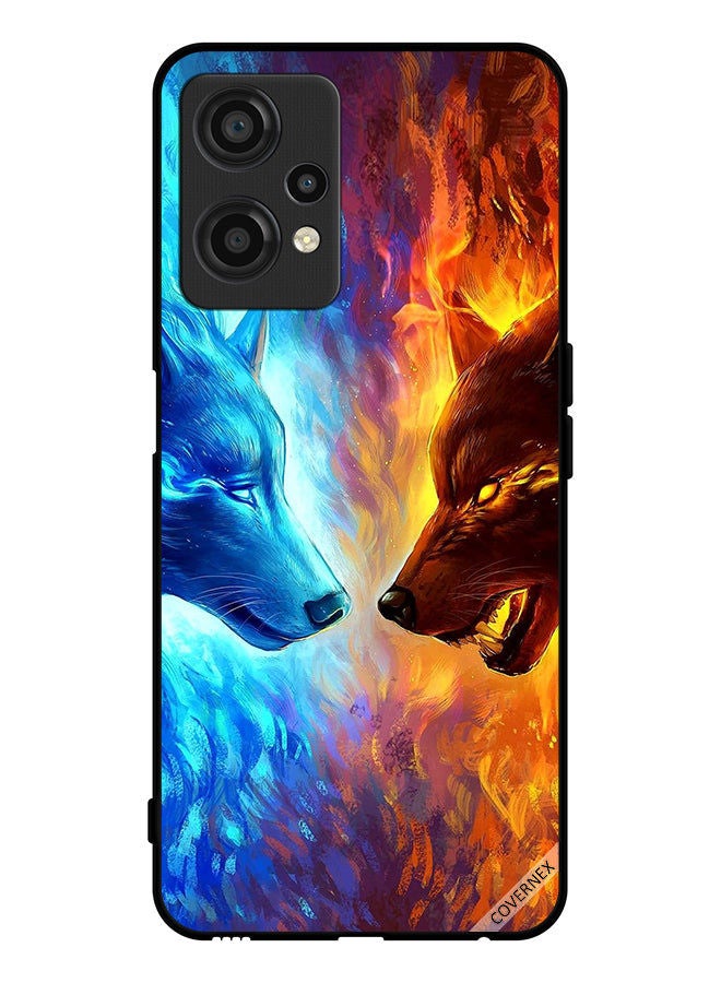 Covernex Protective Case Cover For OnePlus Nord CE 2 Lite 5G Water & Fire Wolf - Image 1