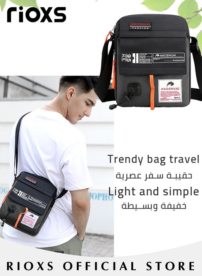 RIOXS Crossbody Sling Bag Body Chest Sling Shoulder Bag for Men Women Casual Shoulder Backpack Bag Lightweight Waterproof Daypack for Travel Hiking - Image 3