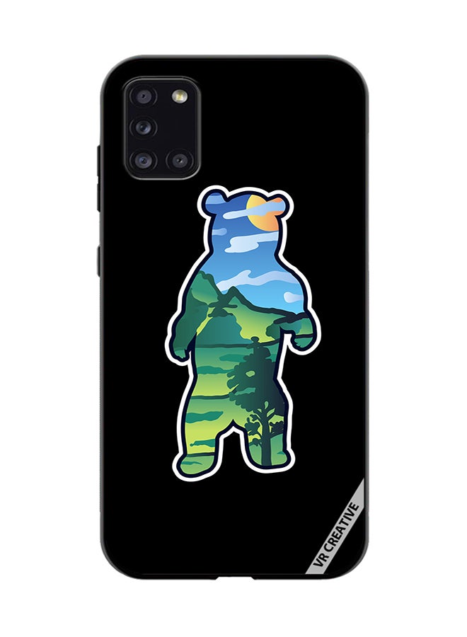 VR CREATIVE Protective Case Cover For Samsung Galaxy A31 Wild Bear Design Multicolour - Image 1