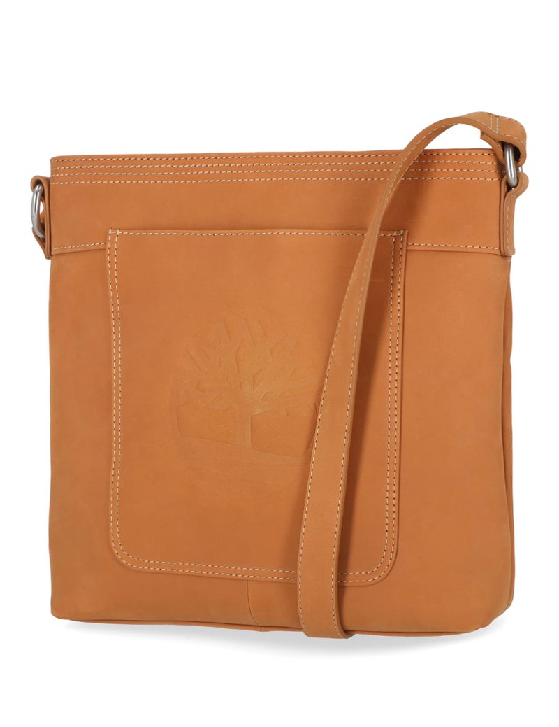 Timberland Timberland Large Leather Crossbody Purse Shoulder Bag, Wheat  - Image 1