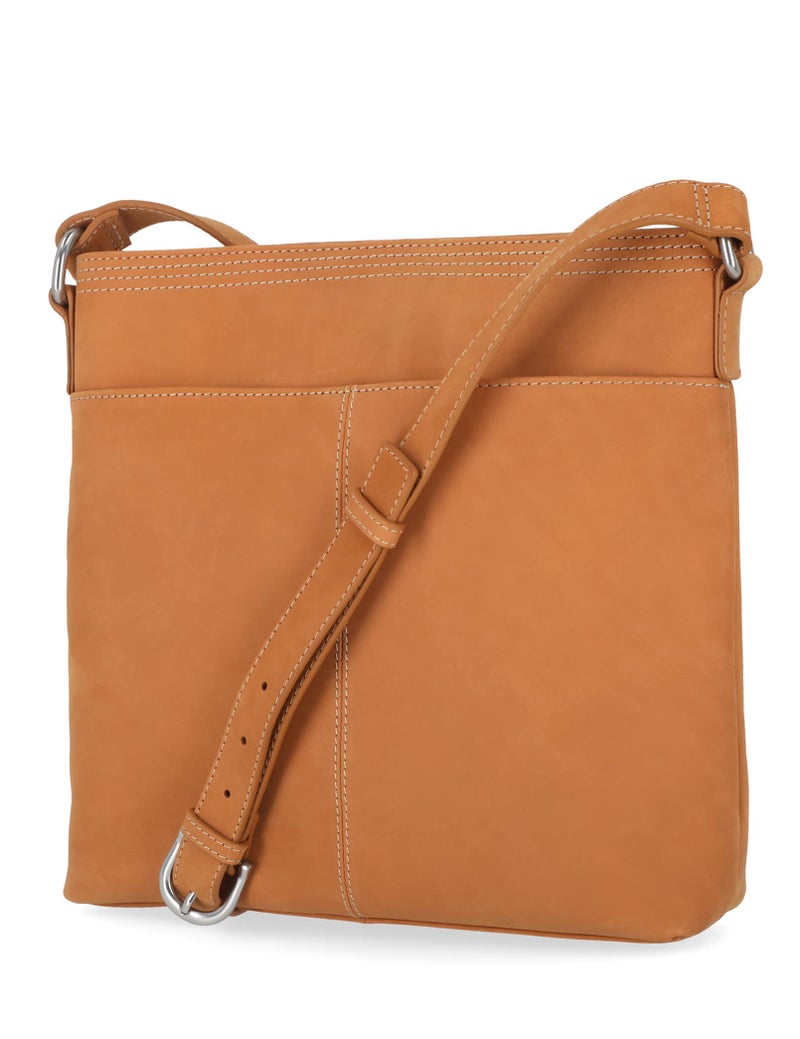 Timberland Timberland Large Leather Crossbody Purse Shoulder Bag, Wheat  - Image 3