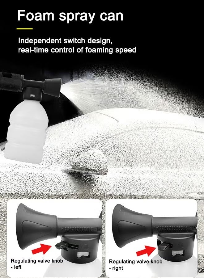 EzzySo Electric Pressure Washer, 3000W Max 7-12 Mpa Pressure Washer with Nozzle, Foam Pot and Spray Gun, 220V Pressure Washer with Hose and Power Cord for Floors/Cars/Fences/Yards - Image 4